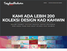 Tablet Screenshot of easykadkahwin.com